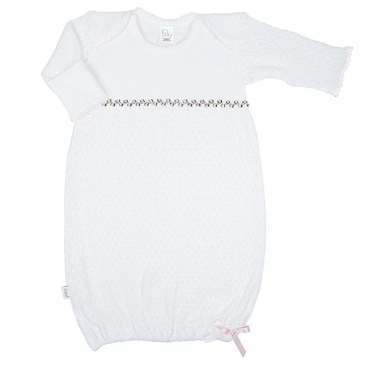 Paty Knit Ruth Overlap Shoulder Gown