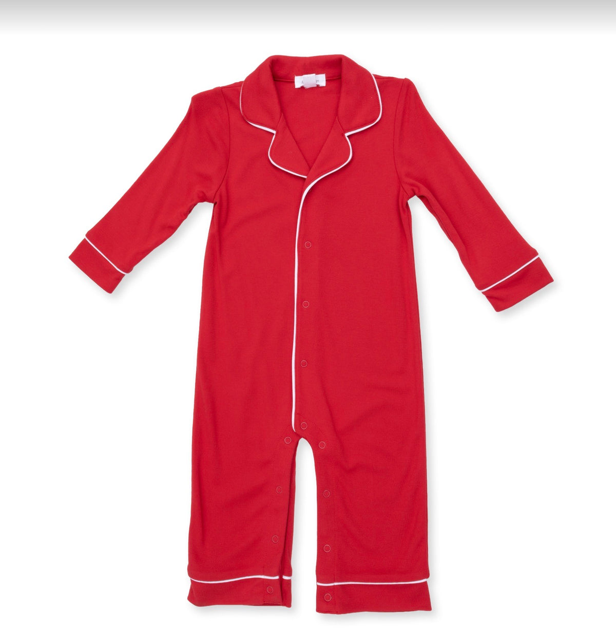 Ribbon Red - Long Sleeve Coat Style Romper