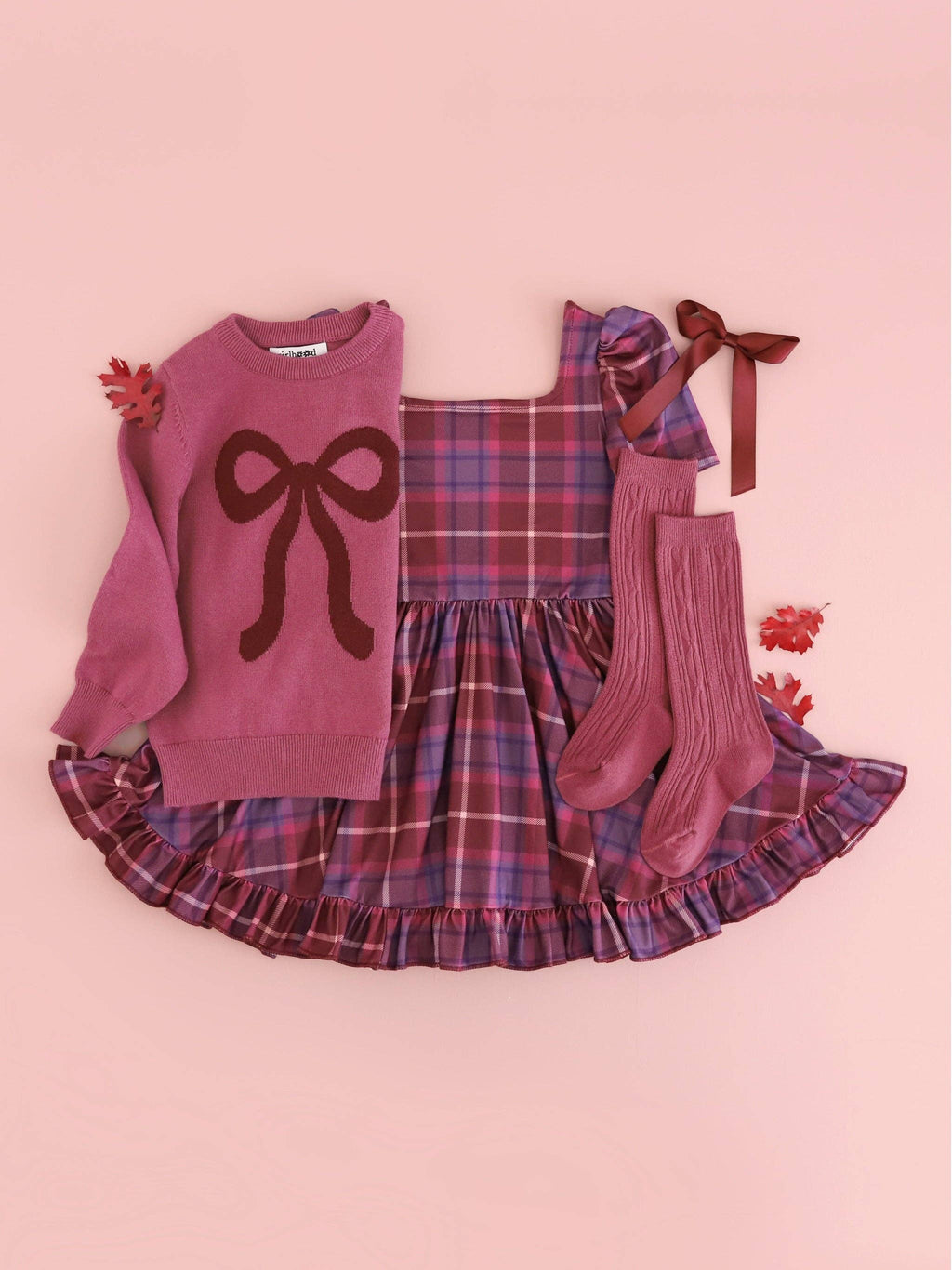Mulberry Cable Knit Knee High Socks