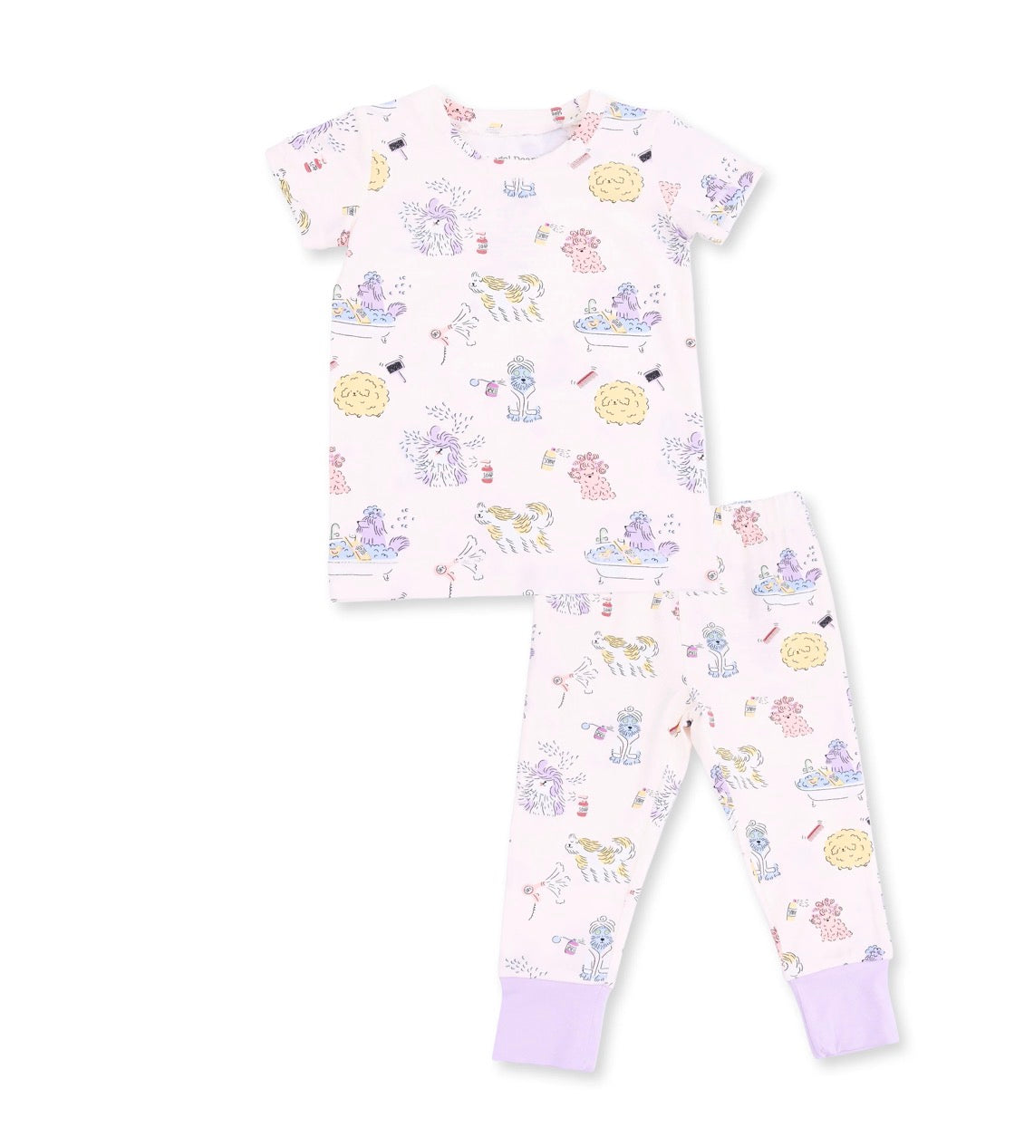 Short Sleeve Loungewear Set Spa Dogs
