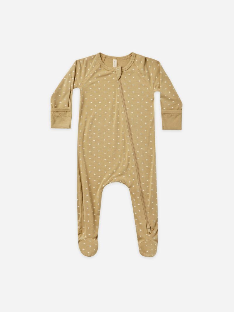 Melon Star Zipper Footie