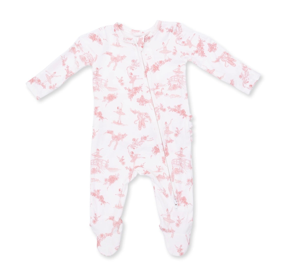 Ballet Toile Footie Ruffle
