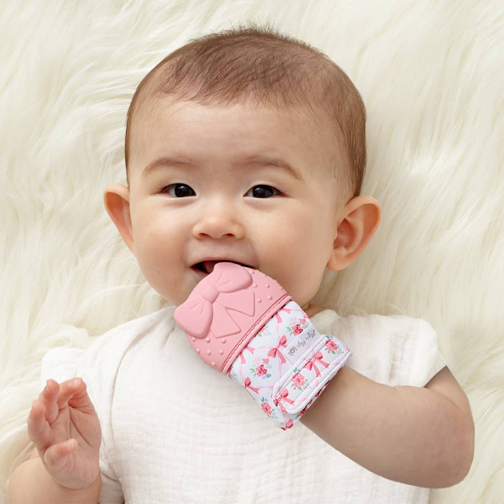 *NEW OPTIONS* Itzy Mitt™ Silicone Teething Mitts: Fox