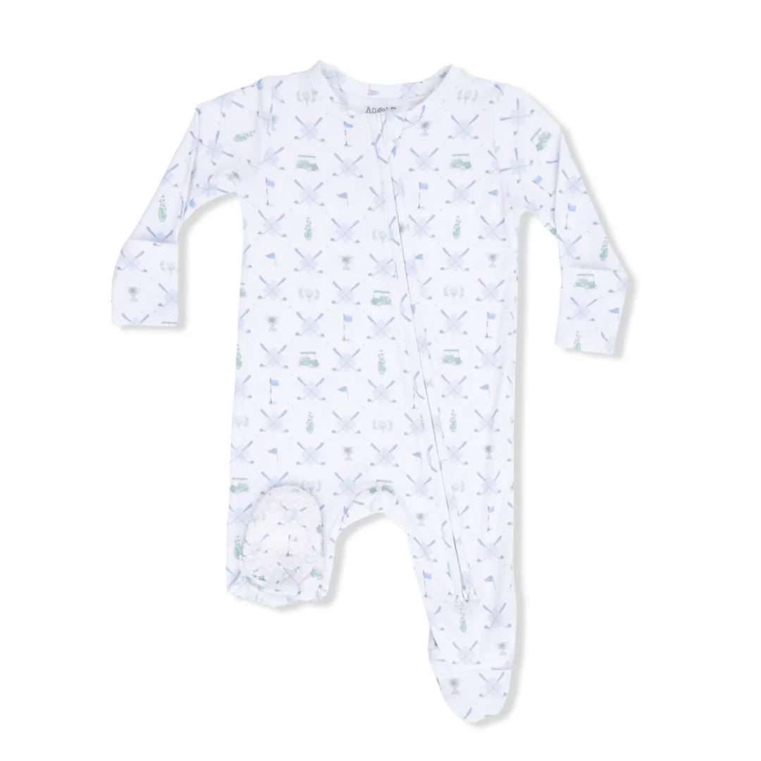 2 Way Zipper Golf Footie romper
