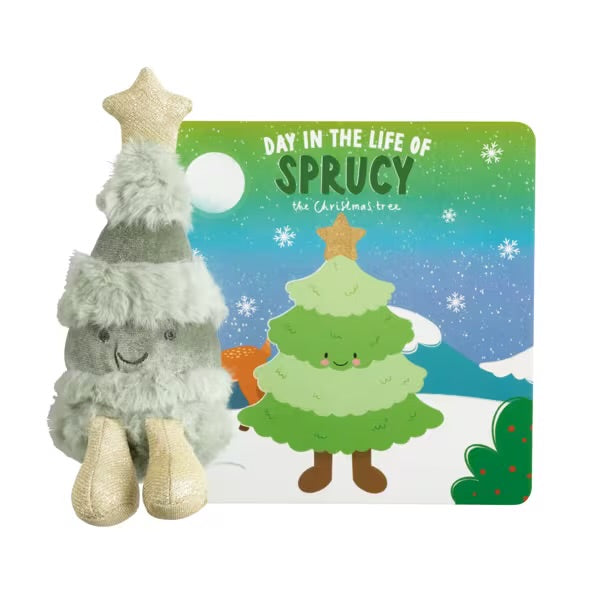 Tree plush with book