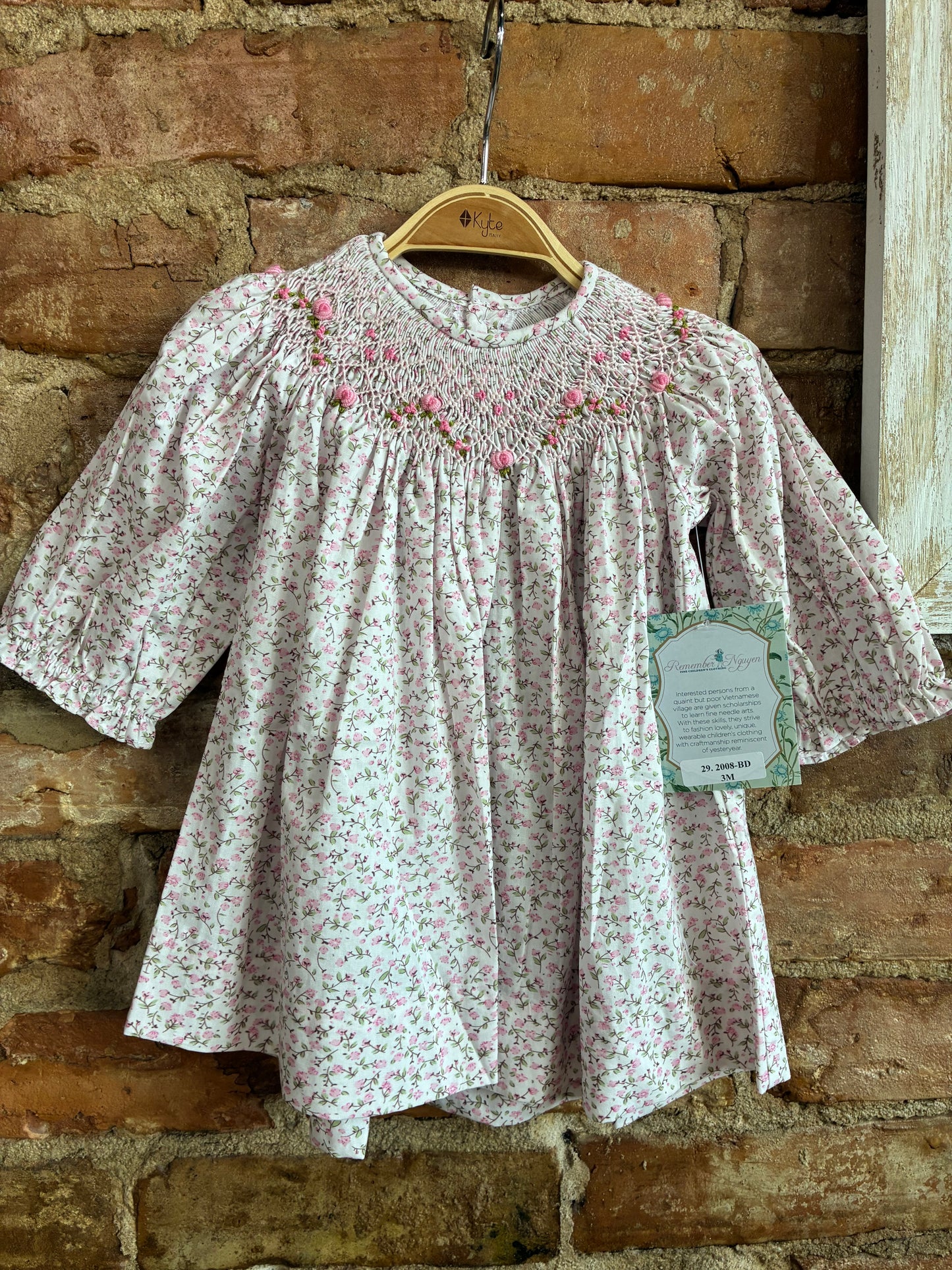 Pink Flower Savannah Bishop Dress