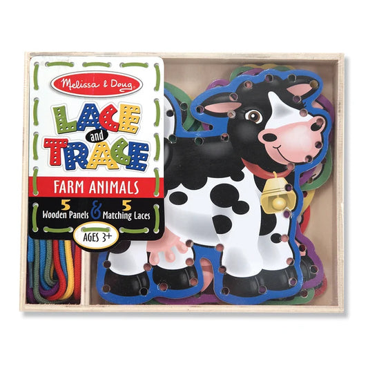 Lace and Trace farm animals melissa and Doug