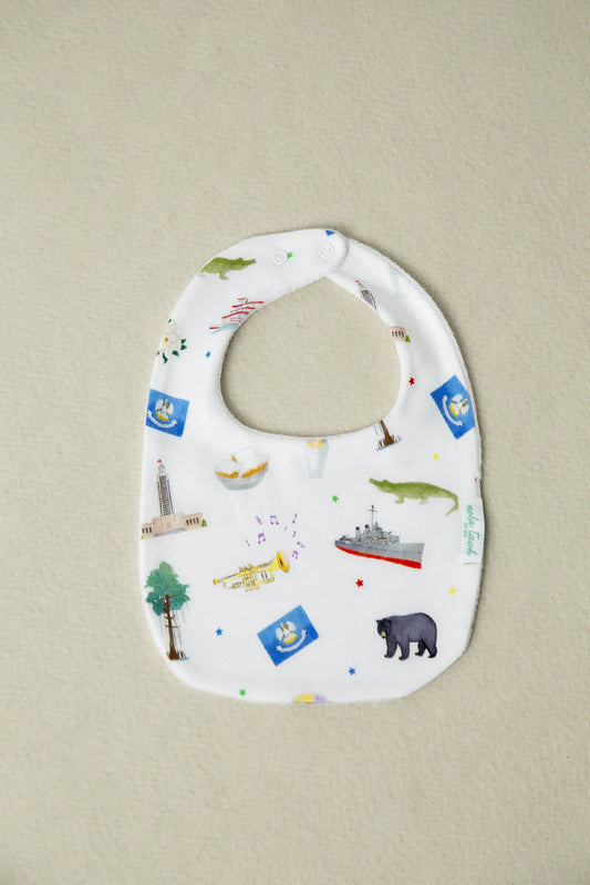 Louisiana Kids Cotton Bib