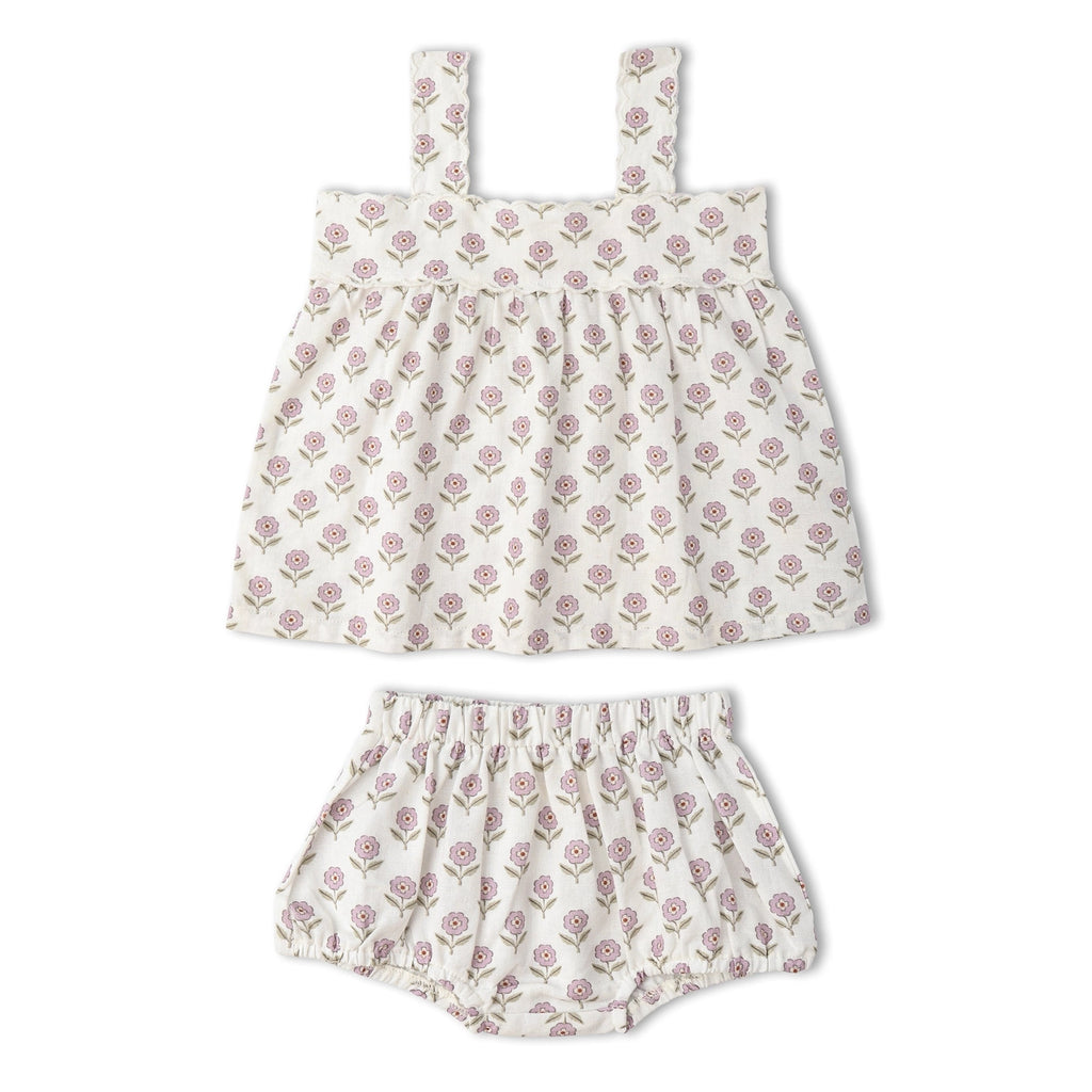 Lavender Bloomer Set