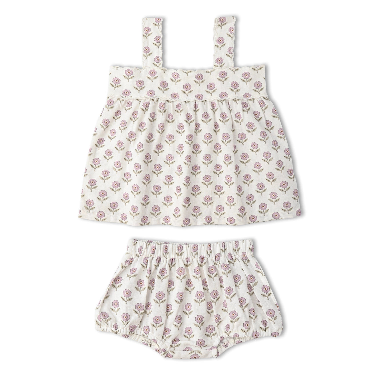Lavender Bloomer Set