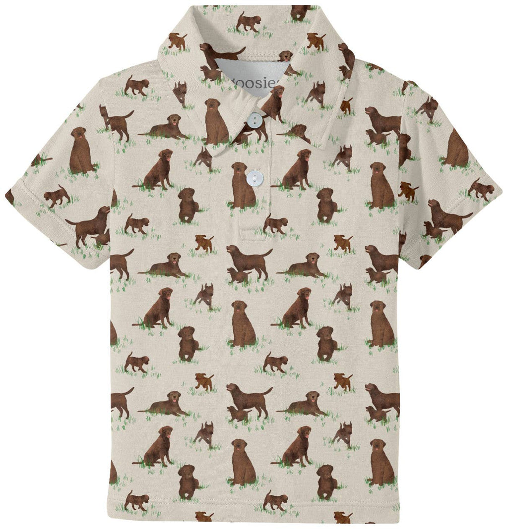 Chocolate Lab Dogs Polo Shirt