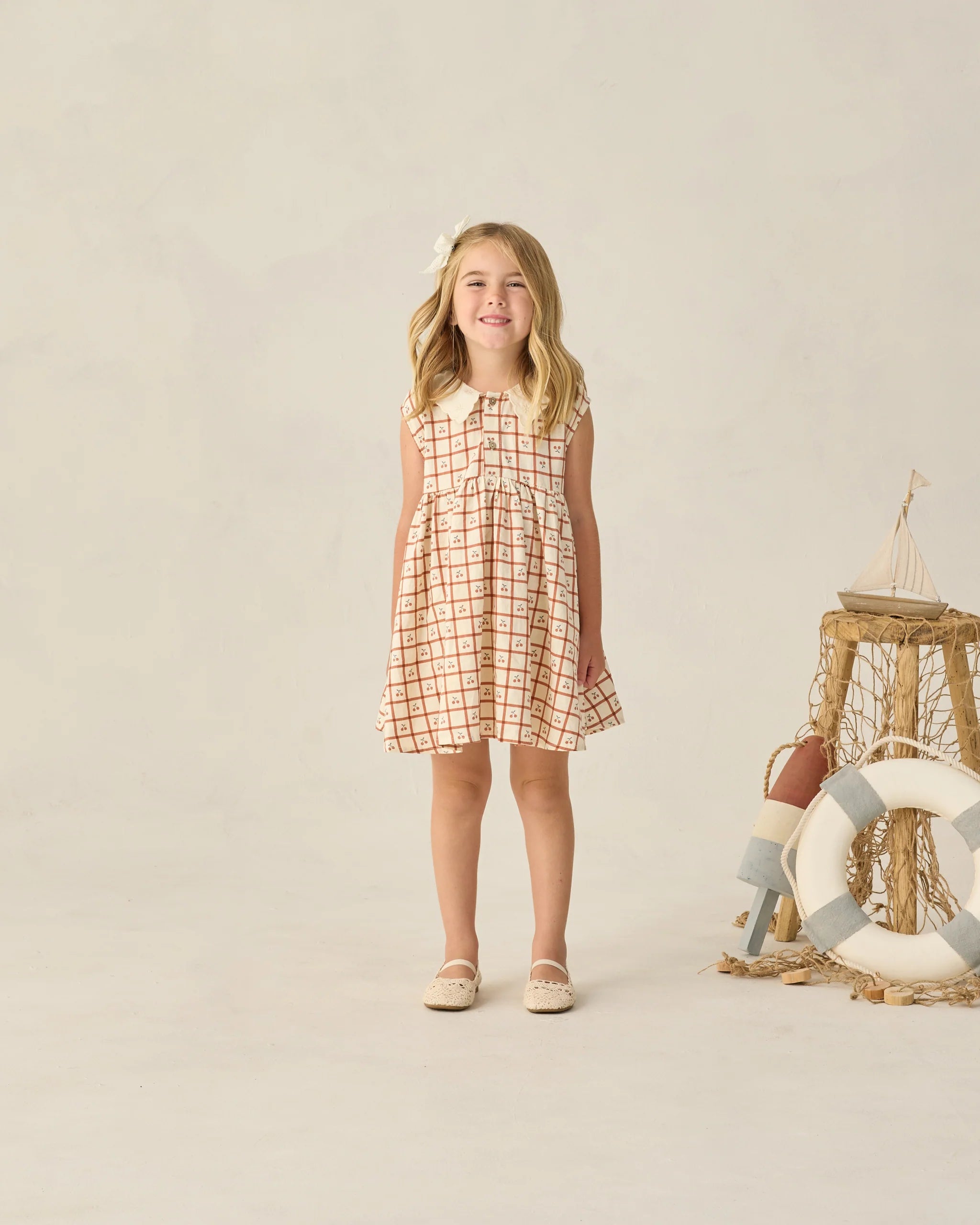 Cherry Check Dress