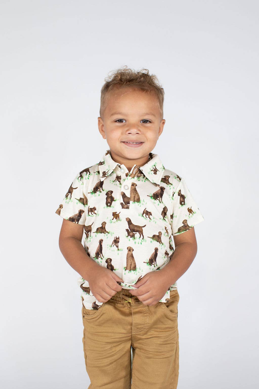 Chocolate Lab Dogs Polo Shirt