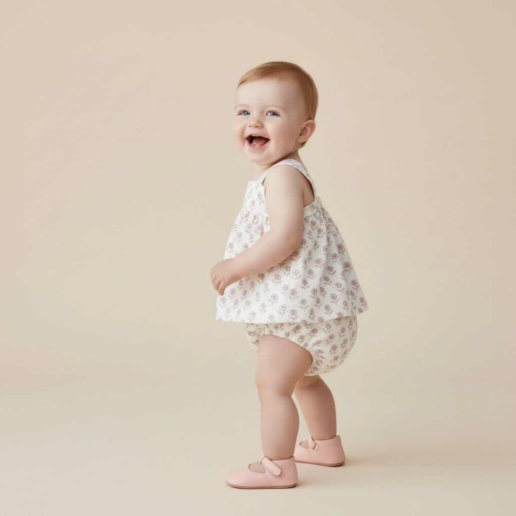 Lavender Bloomer Set