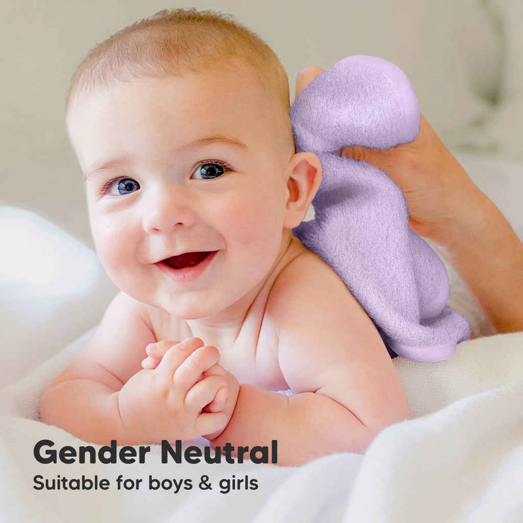 6-Pack Baby Wash Cloths - purple