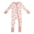 2 way zipper romper -Pink Deer