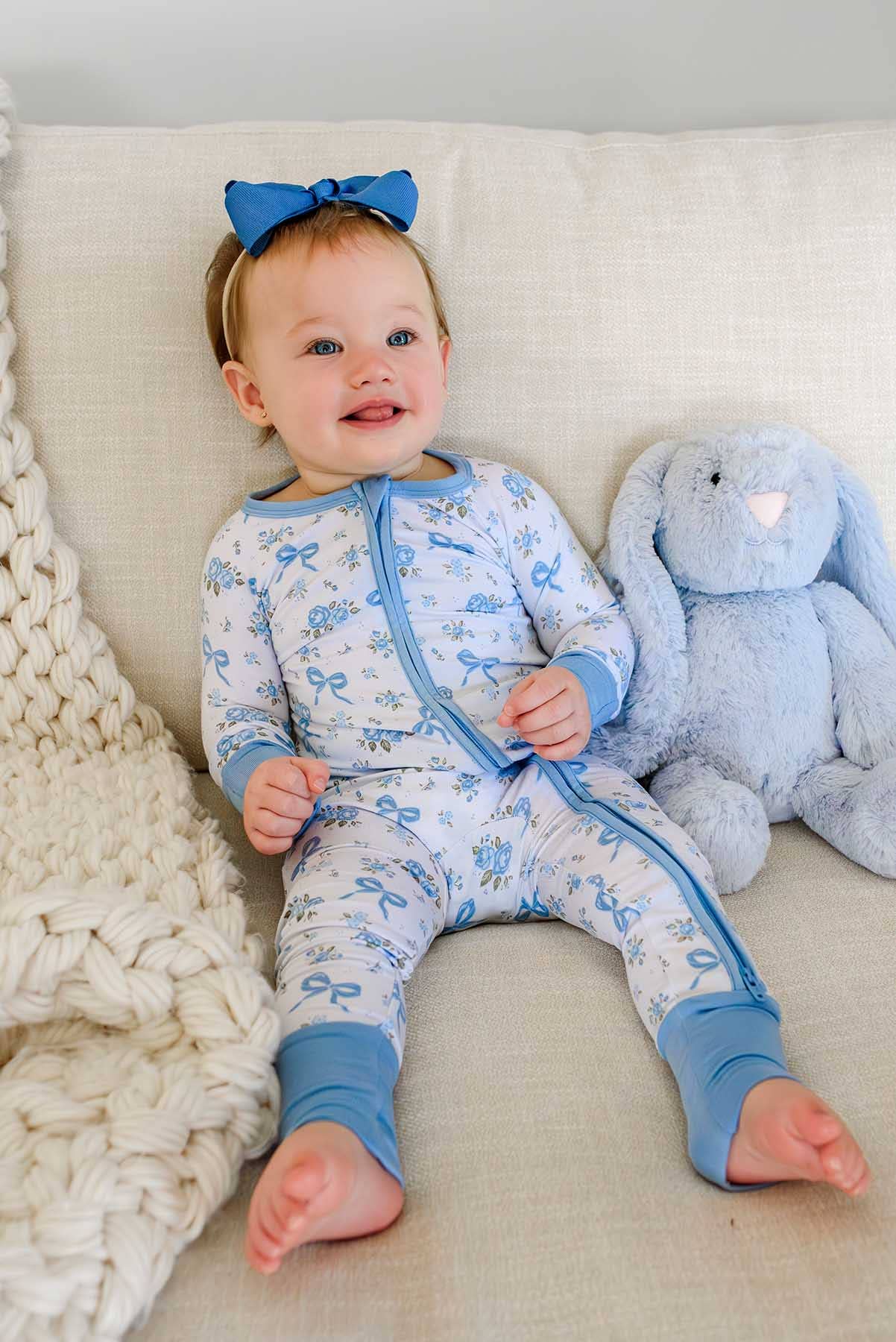 Convertible Bamboo Zip Romper | Tied In Blooms