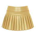 Mini Pleated Skort - Gold Shimmer