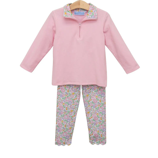 Autumn Blooms 1/4 zip pullover Set