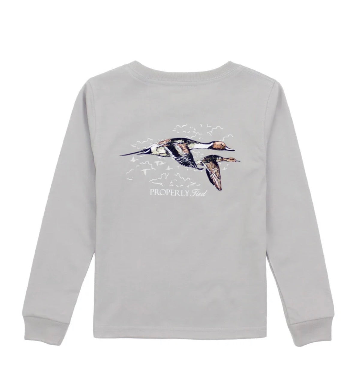 Boys Pintail Long Sleeve Ice Grey