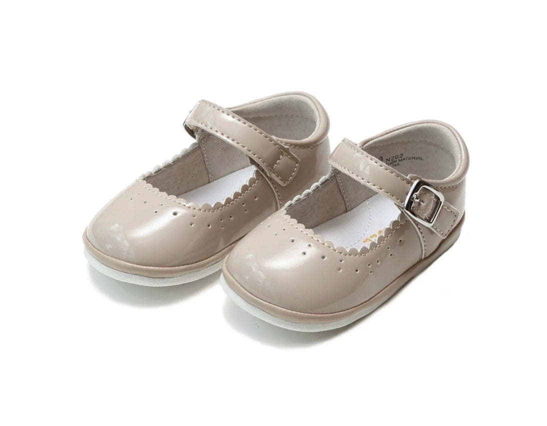 Almond Scarlett Scalloped Mary Jane (Baby)