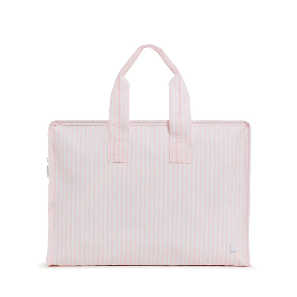 Overnight Bag in Pimlico striped pink