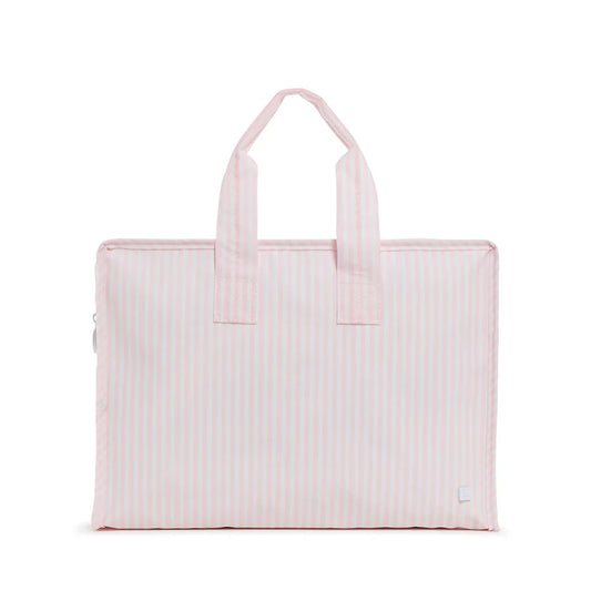 Overnight Bag in Pimlico striped pink