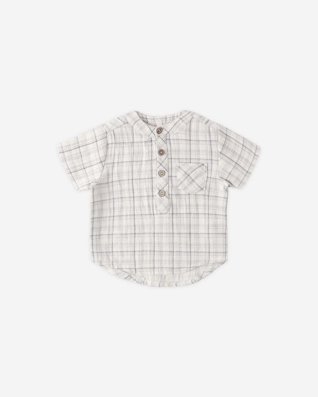 Blue Plaid Jackson Shirt and short set