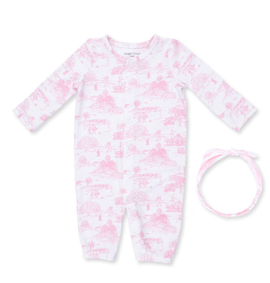 Convertible Gown and Headband Pink Golf Toile