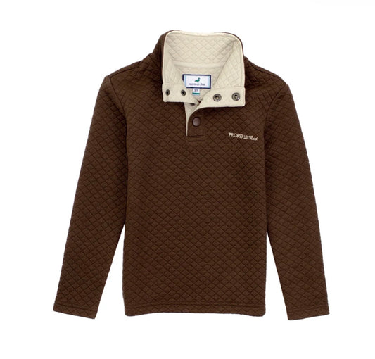 Boys Club Pullover Brown