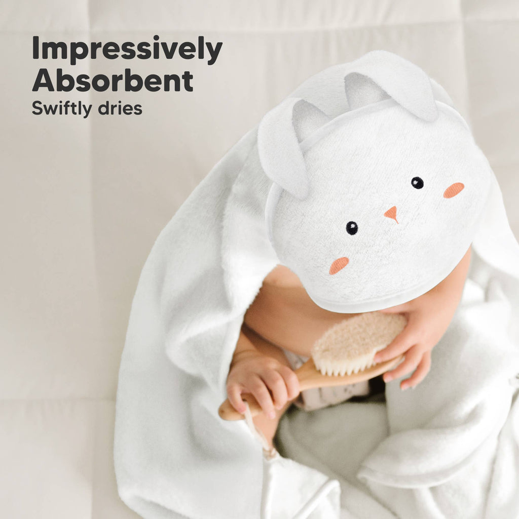 KeaBabies Cuddle Baby Hooded Towel- Bunny