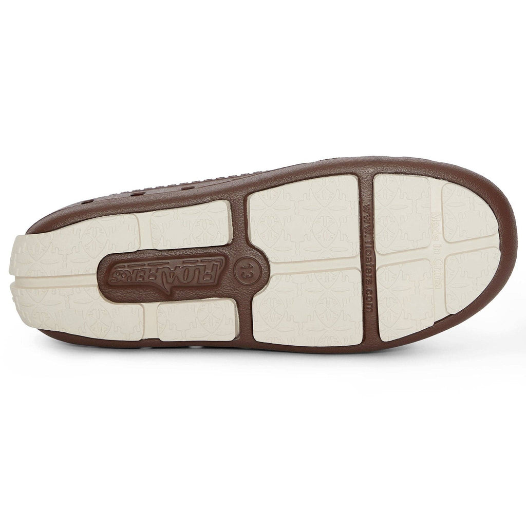 FLOAFERS-KIDS PRODIGY DRIVER DRIFTWOOD BROWN/COCONUT