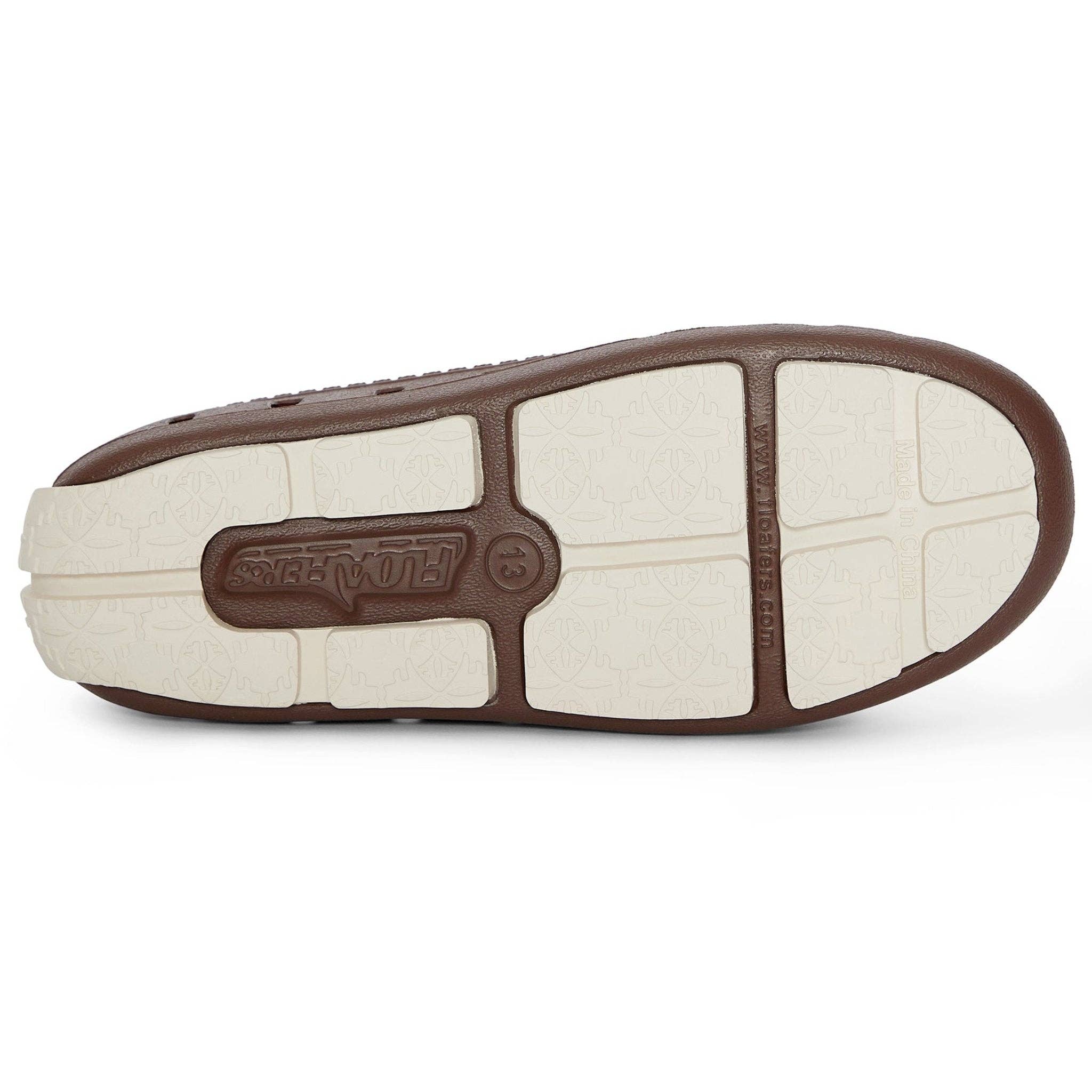 FLOAFERS-KIDS PRODIGY DRIVER DRIFTWOOD BROWN/COCONUT