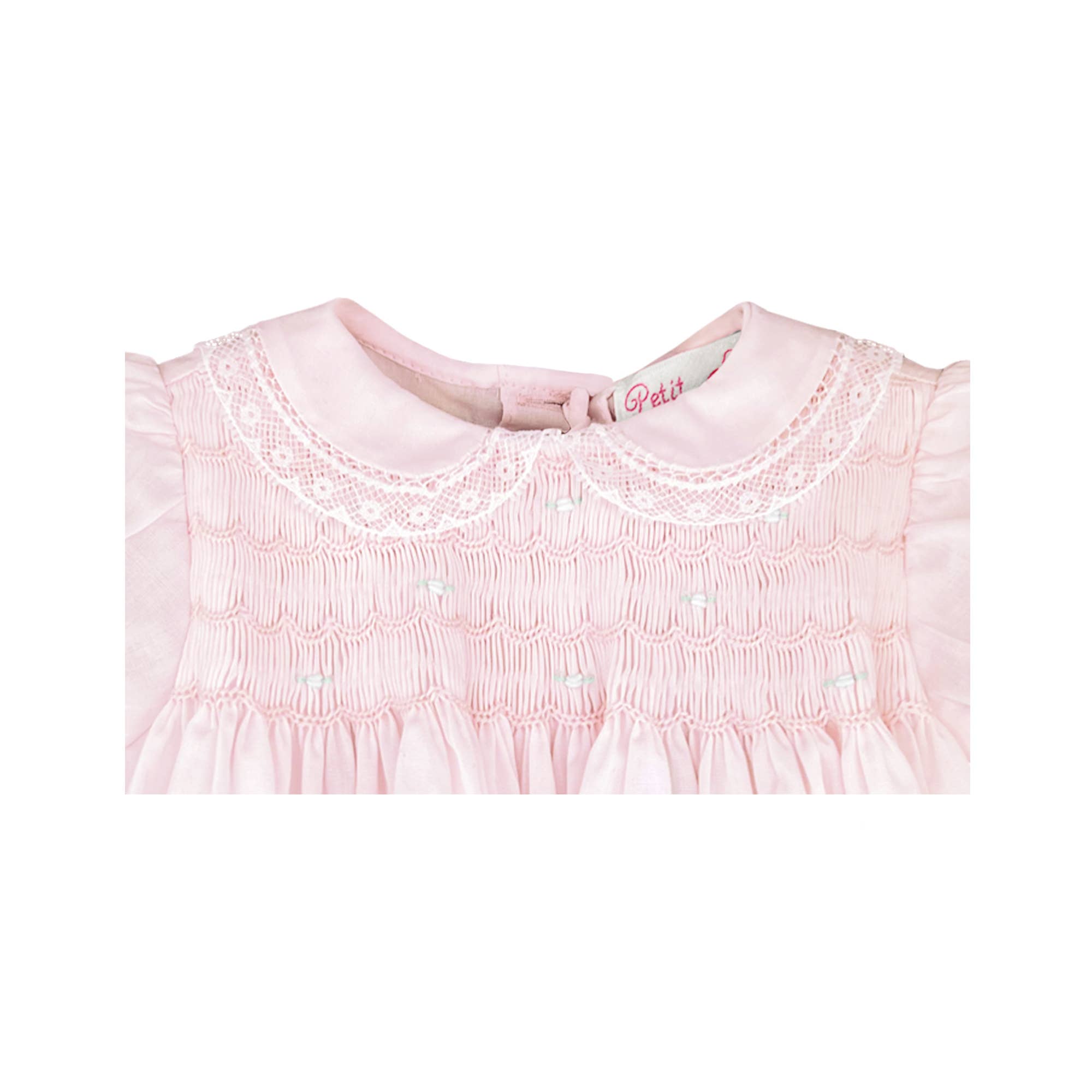 Fully Smocked Dress with Lace