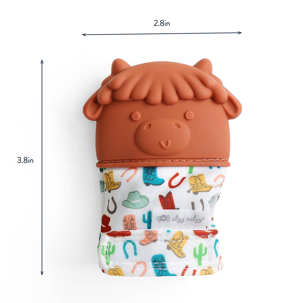 *NEW OPTIONS* Itzy Mitt™ Silicone Teething Mitts: Leopard