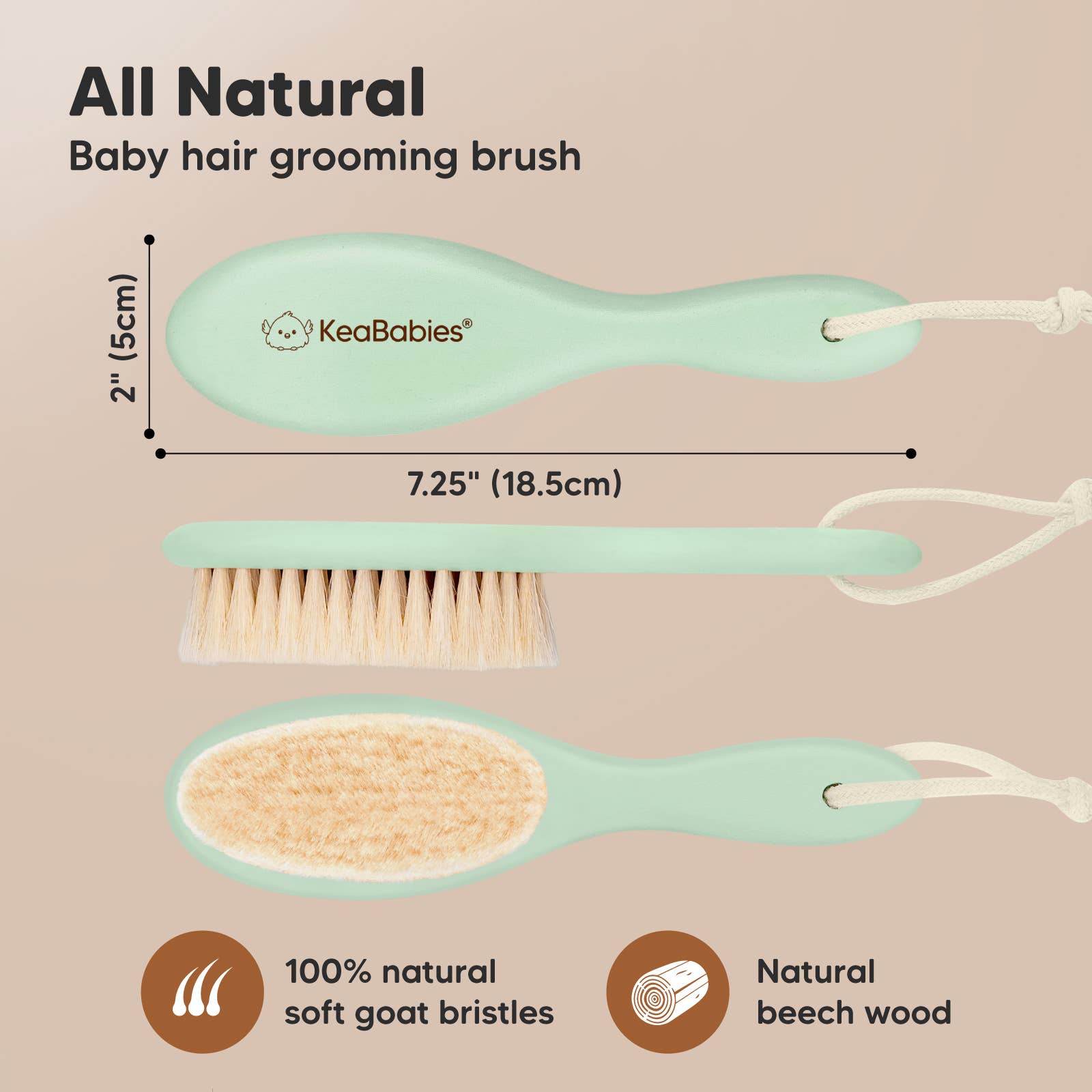 KeaBabies Baby Hair Brush
