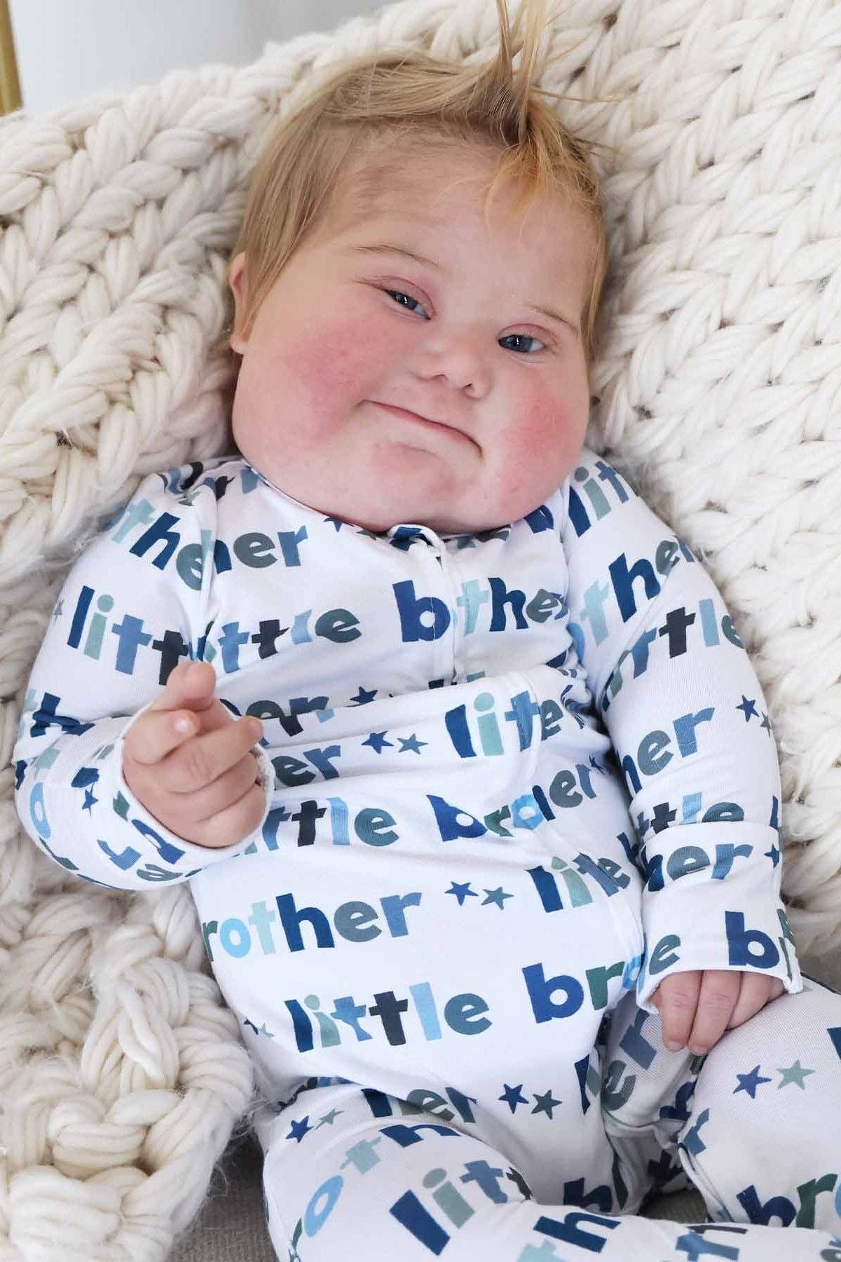 Little Brother Zipper Footie