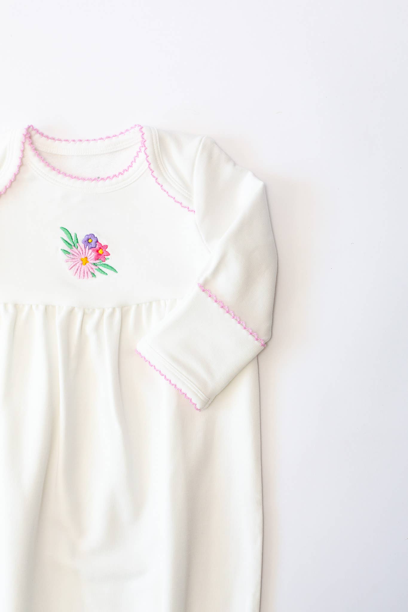 Pip Embroidered Gown - Flower Fields