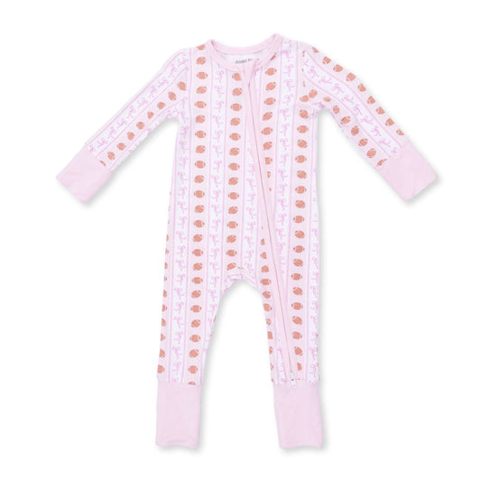 Convertible Romper Football Bow Stripe