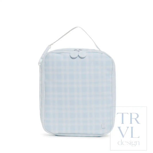 TSA Lunchbox in blue Gingham