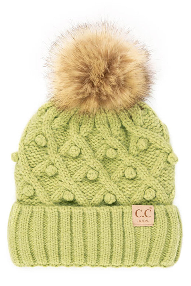 Winter Lime Kids Beanie