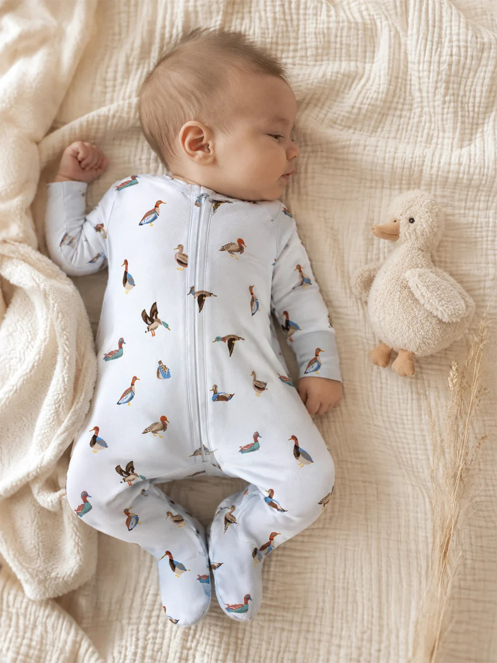 Zipper Footie American Ducks