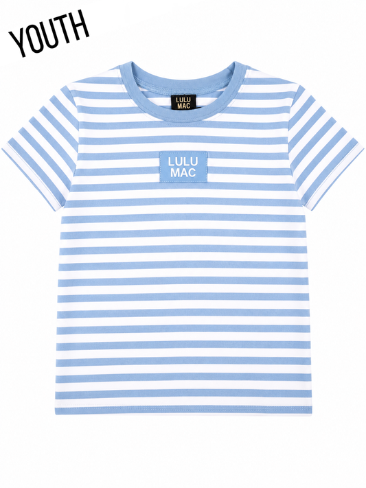 PATCH YOUTH BABY DOLL TOP-LIGHT BLUE.