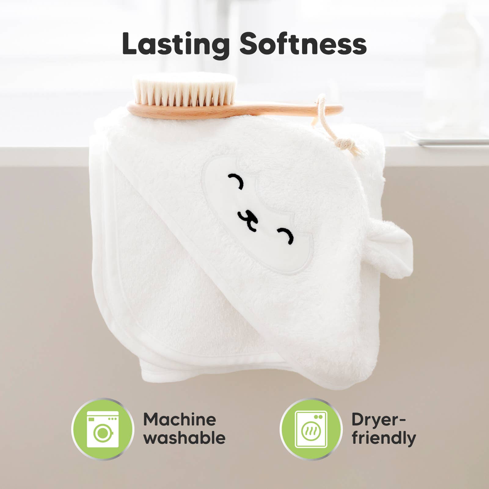 KeaBabies Cuddle Baby Hooded Towel