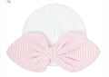 White and Pink hat with Bow