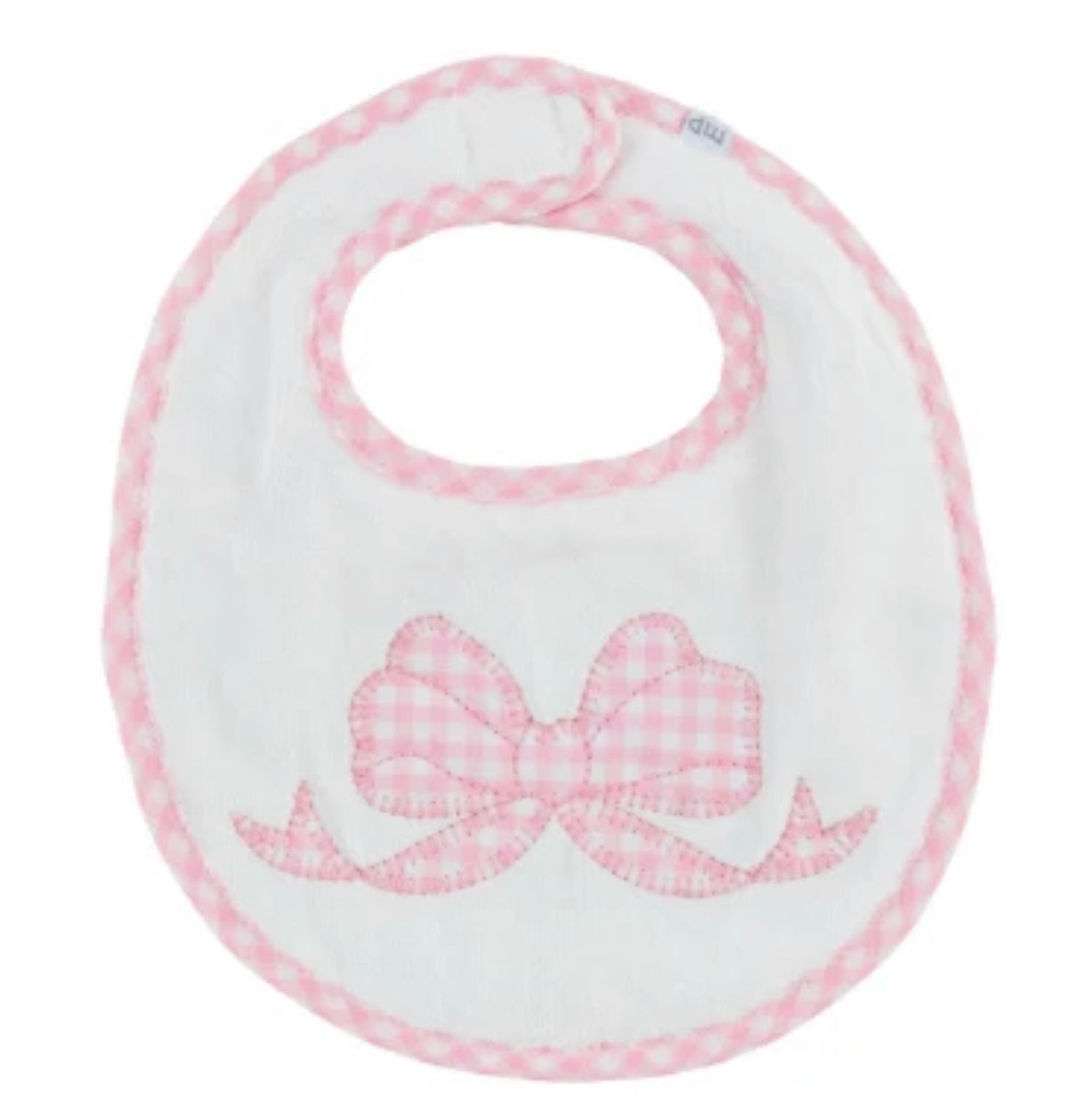Gingham Boucle Bow Bib