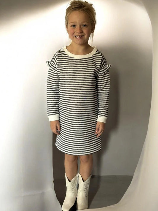 Cora Glimmer Stripe Dress