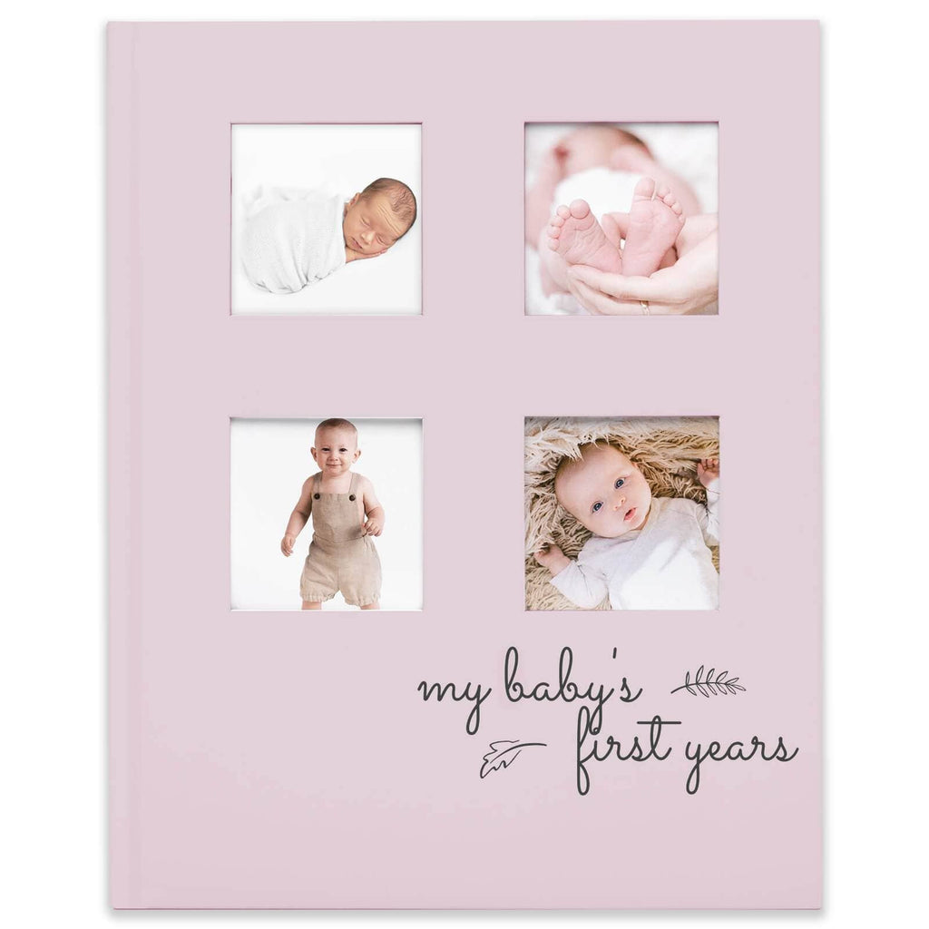KeaBabies SKETCH Baby First Years Memory Book (Mist Pink)