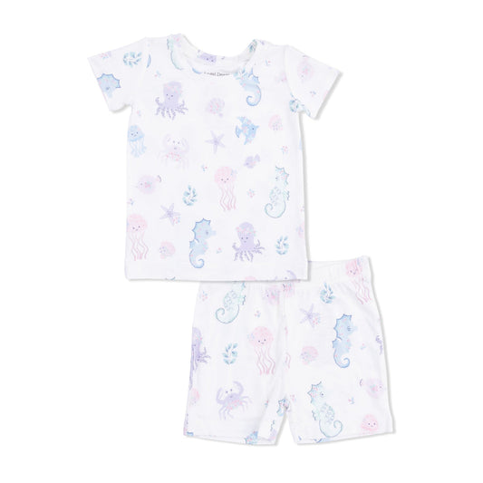 Floral Sea Creatures Pajama Set
