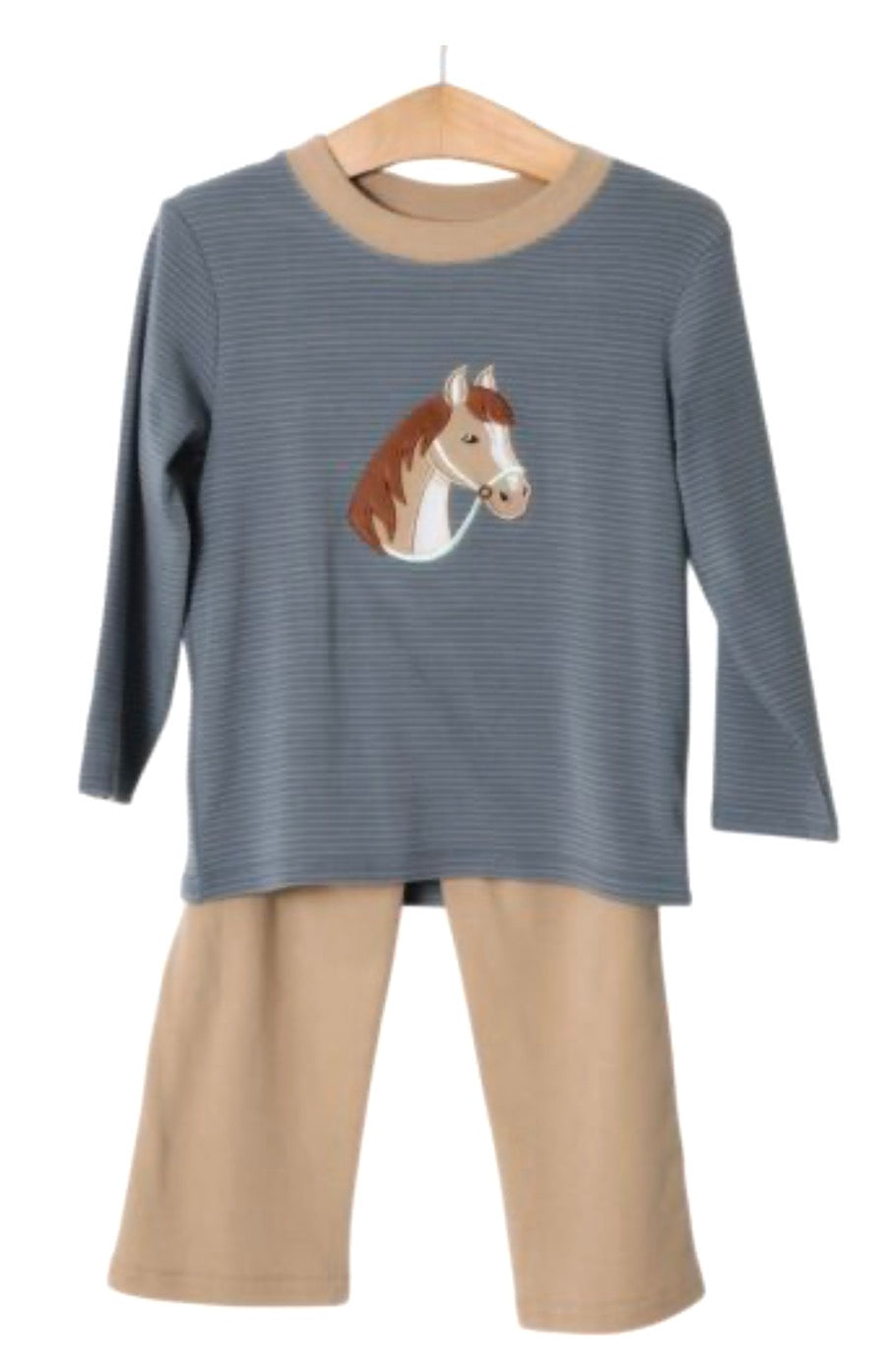 Horse Applique Boy Pant Set